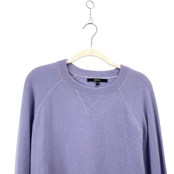 Quince 100% super soft cashmere crew neck sweater Size M lavender purple - Picture 3 of 7